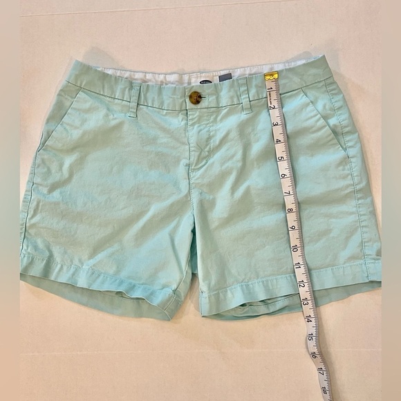 Old Navy Shorts Womens 2 Everyday Chino Khaki Short 5 Inch Twill Aqua - Picture 4 of 8